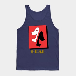 GPAC Logo Gold Text - Transparent Tank Top